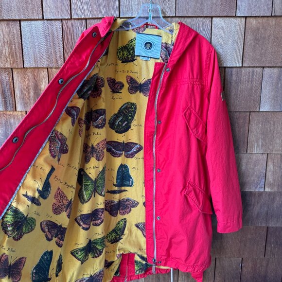 EUC Anthropologie Daughters of the Liberation Red Heritage Hooded Jacket - Large - Picture 10 of 13